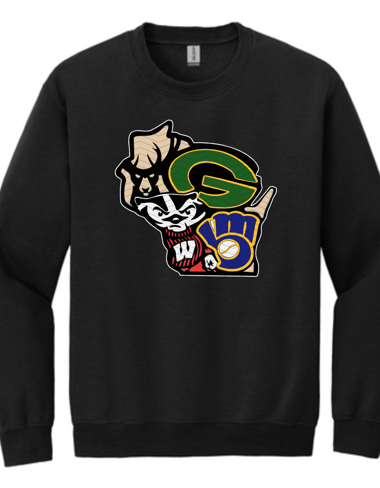 WISCONSIN TEAMS - CREWNECK