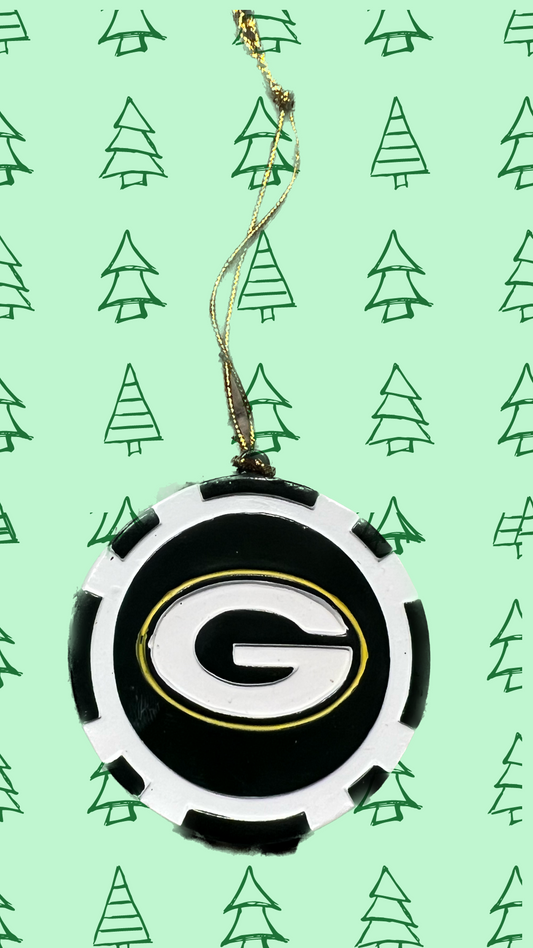 Packer Poker Chip - ornament