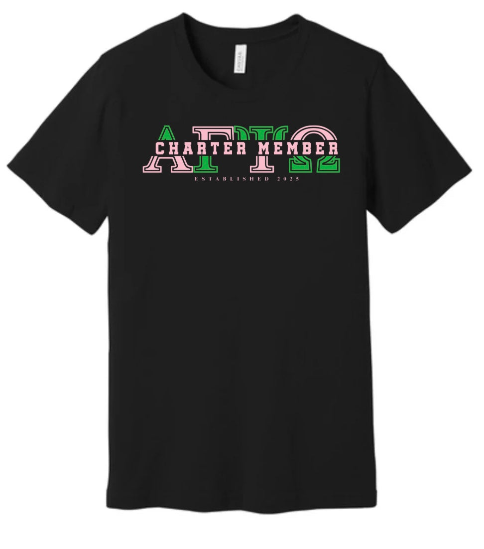 Alpha Gamma Psi Omega Charter Member Tshirt