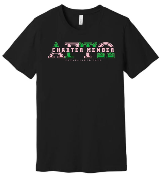 Alpha Gamma Psi Omega Charter Member Tshirt