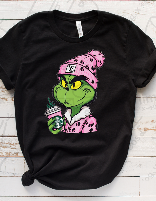 LV Grinch Pink  - Tshirt - Grinch