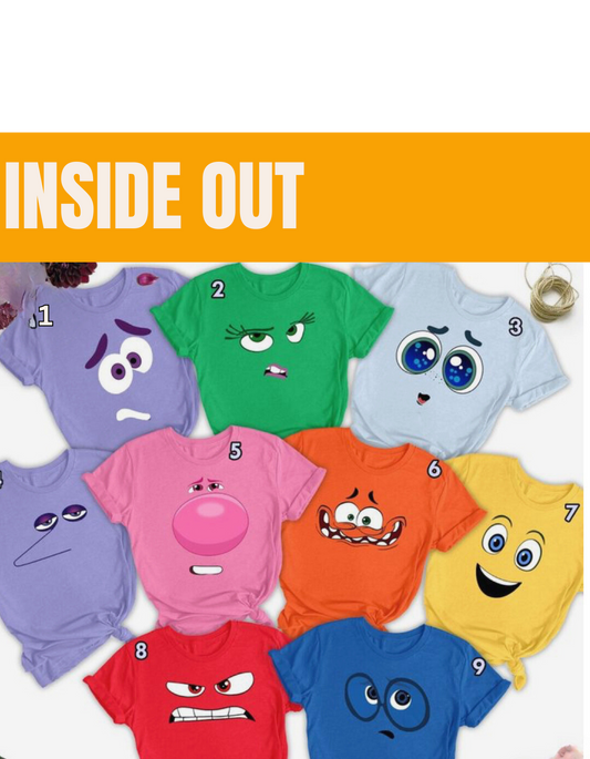 INSIDE OUT - CHARACTER TSHIRTS